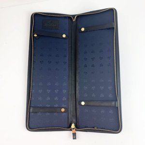 Brooks Brother Leather Embossed Travel Tie Case